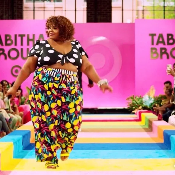 Lemon Print Wide-Leg Pants - Picture 6 of 7